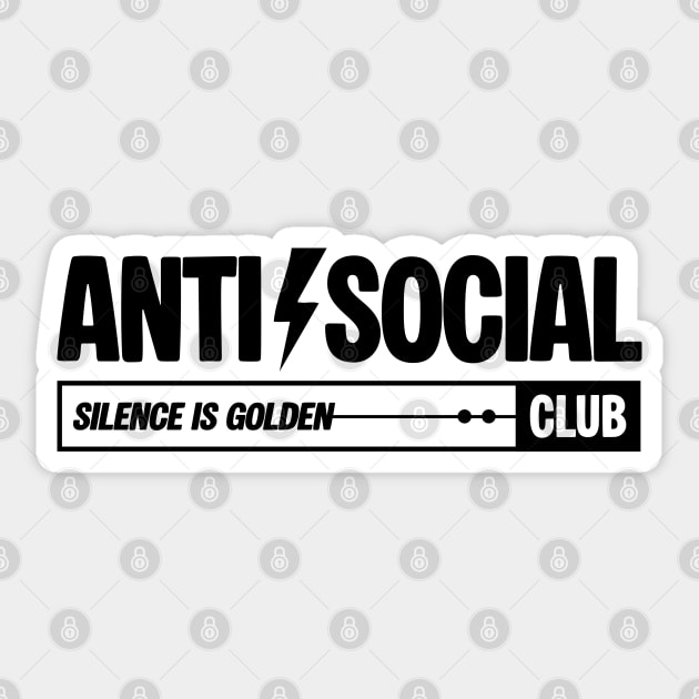 ANTI-SOCIAL CLUB Sticker by Fabrik